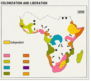 political map of africa, over time