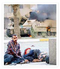 Second image from Sept. 12 2004 attack by U.S. armed forces in Iraq reportedly against a crowd of unarmed civilians.